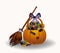 Halloween candy witch pumpkin