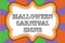 Halloween carnival sign template