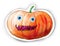 Halloween cartoon Pumpkin character