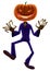 Halloween Cartoon Pumpkin Scarecrow Digital Painting