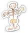 Halloween cartoon Skeleton character