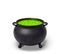 Halloween cauldron with green bubble potion