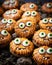 Halloween Chocolate Monster Eye Cookies