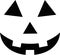 Halloween Clip-Art with Simple Easy Smiling Carved Pumpkin or Jack-o-Lantern Face svg eith jpeg