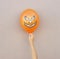 Halloween concept background. orange balloon