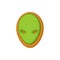 Halloween cookie alien ufo. Cookies for terrible holiday. Vector