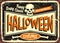 Halloween costumes retro shop sign