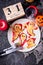 Halloween creative treat ghost pancakes