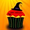 Halloween cupcake illustration