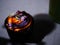 Halloween cupcake with spooky shadow medium shot