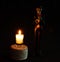 Halloween dead cat katrina pan muerto candles velas white darkness