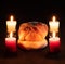 Halloween dead pan muerto candles velas white red darkness