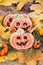 Halloween decor pumpkin cookies