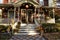 Halloween decorated porch