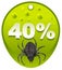 Halloween discount coupon 40 percent. Halloween spider label sale