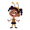 halloween disguised bee girl