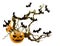 Halloween drink with bats on tree branch 2