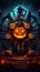 Halloween event decoration - Pumpkin Parade Panorama