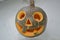 Halloween figurine of a small carved pumpkin