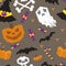 Halloween geometric pattern