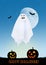 Halloween ghost cartoon