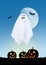 Halloween ghost cartoon