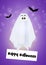 Halloween ghost cartoon