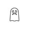 Halloween ghost line icon