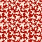 Halloween Ghost Seamless Pattern Red Background