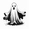 Halloween Ghost Social Media Post