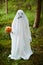 Halloween Ghost in Woods