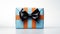 Halloween Gift Box With Blue And Orange Design