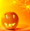 Halloween glowing pumpkin