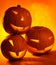 Halloween glowing pumpkins