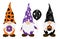 Halloween gnomes vector illustration