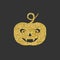 Halloween. Golden symbol. Glitter logo. A brilliant logo.