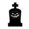 Halloween grave symbol holiday silhouette