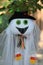 Halloween green-eyed ghost decoration