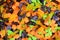 Halloween gummy worms witches brooms cats candy