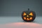 Halloween.Happy Halloween.Jack-o `- lantern.Black.Studio rendering.Copy space.3D rendering