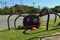 Halloween Hay Bale Spider and Pumpkins