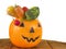 Halloween Healthy plastic Pumpkin full of Vegetables