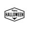 Halloween hipster scary party Badge/Label with bat