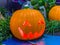 Halloween holiday item- illuminated pumpkin jack o` lantern