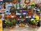 The Halloween  home decor aisle in the floral department at a Schnucks grocery store