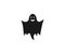 Halloween, horror, ghost icon. Vector illustration, flat design