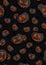 Halloween horror pumpkin jack-o lantern seamless pattern on black background. creepy halloween pumpkin pattern background.