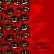 Halloween horror pumpkins card vertical design