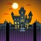 Halloween House Ghost Party Invitation Card Flat