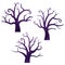 Halloween icons / dead tree